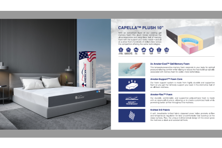 Americanstar Capella 10" Plush Bed