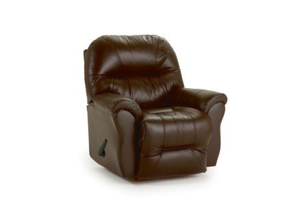 Best Bodie Camel Leather Recliner