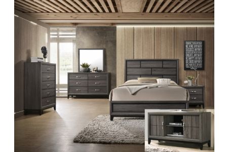 CrownMark Akerson Grey Collection