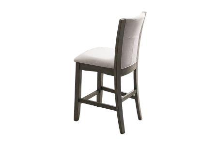 CrownMark Camelia Counter Height Grey Pair of Chairs