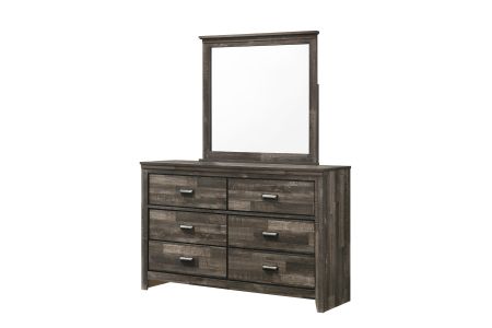 CrownMark Carter Dresser and Mirror Set