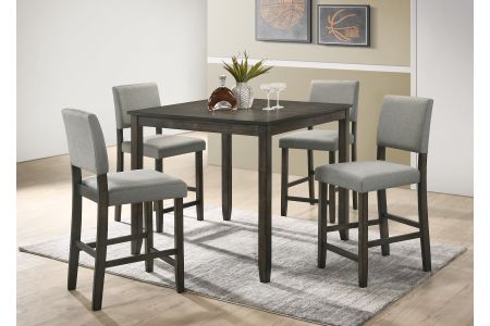 CrownMark Derick Counter Height 5 Piece Table Set