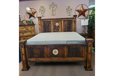 Lone Star Rustic Oasis Bed with Headboard, Footboard, and Rails