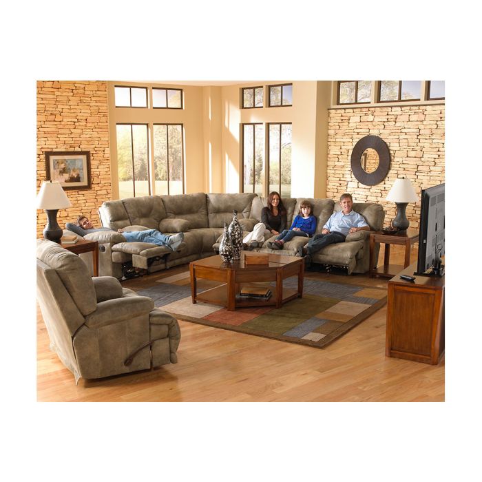 Catnapper Voyager Brandy Sectional