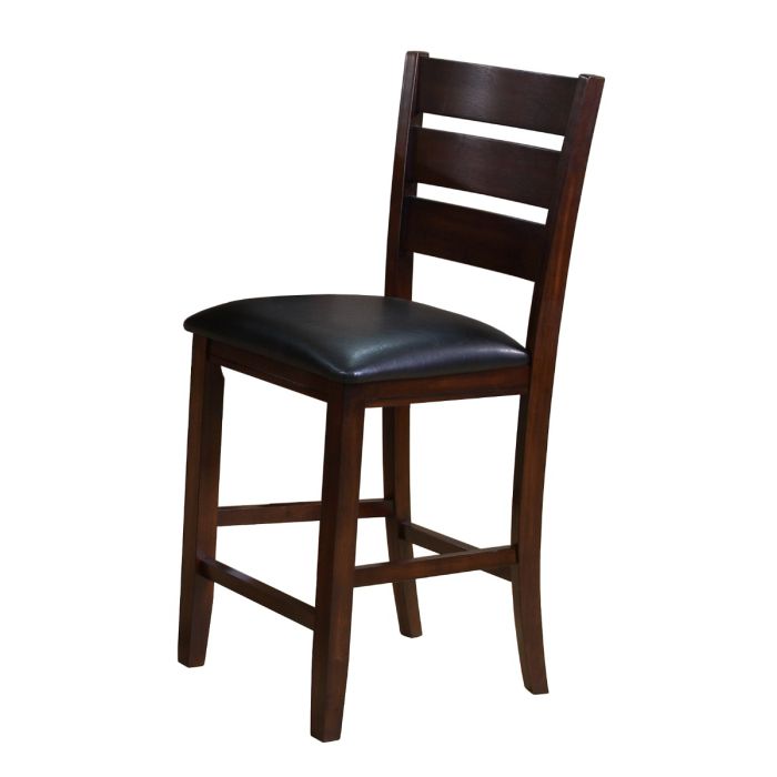 CrownMark Bardstown Espresso  Counter Height Pair of Chairs