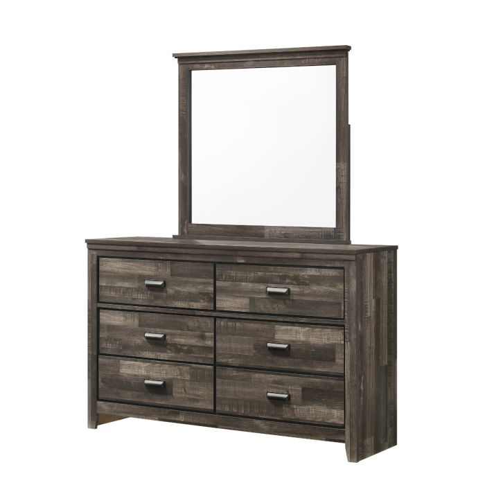 CrownMark Carter Dresser and Mirror Set