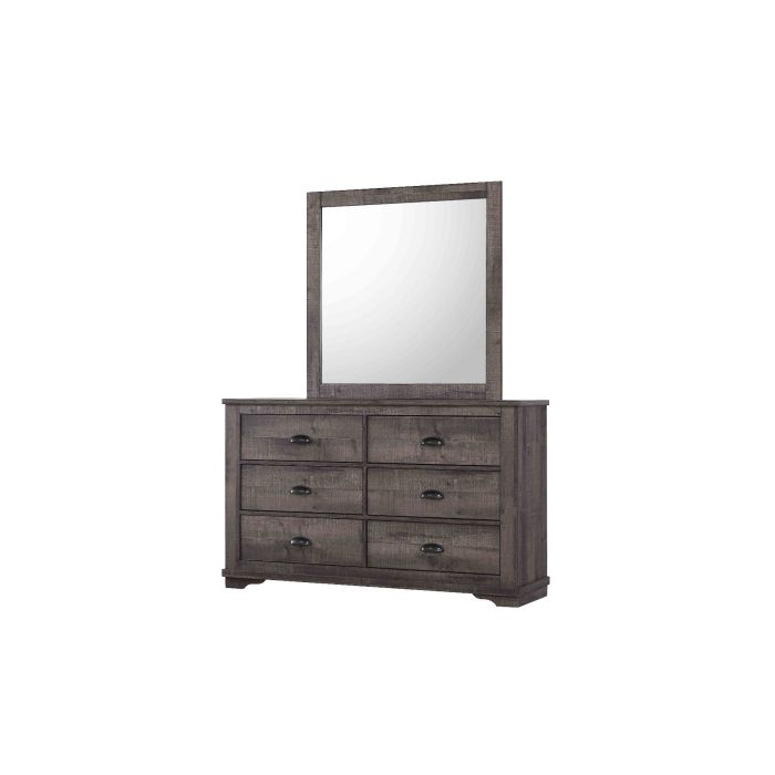 Crown Mark Coralee Dresser and Mirror Set