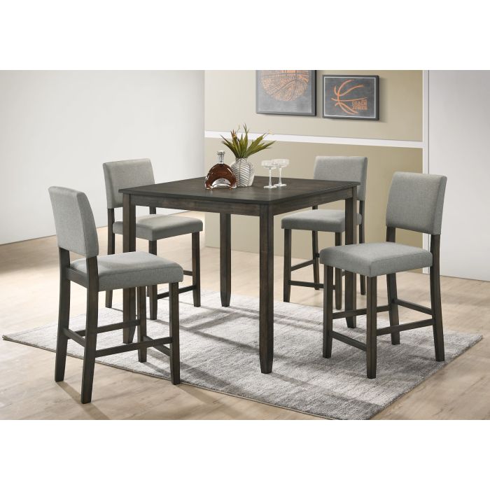 CrownMark Derick Counter Height 5 Piece Table Set