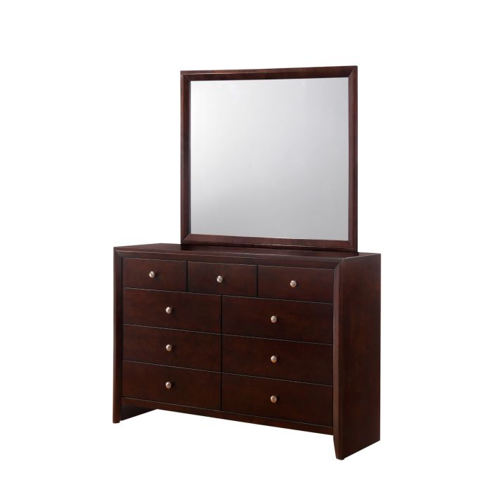 CrownMark Evan Dresser and Mirror Set