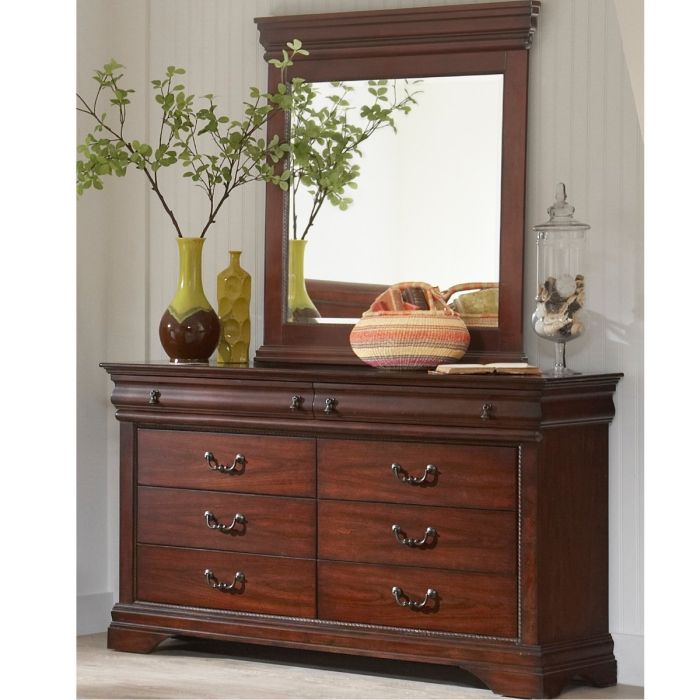 Elements Chateau Dresser and Mirror