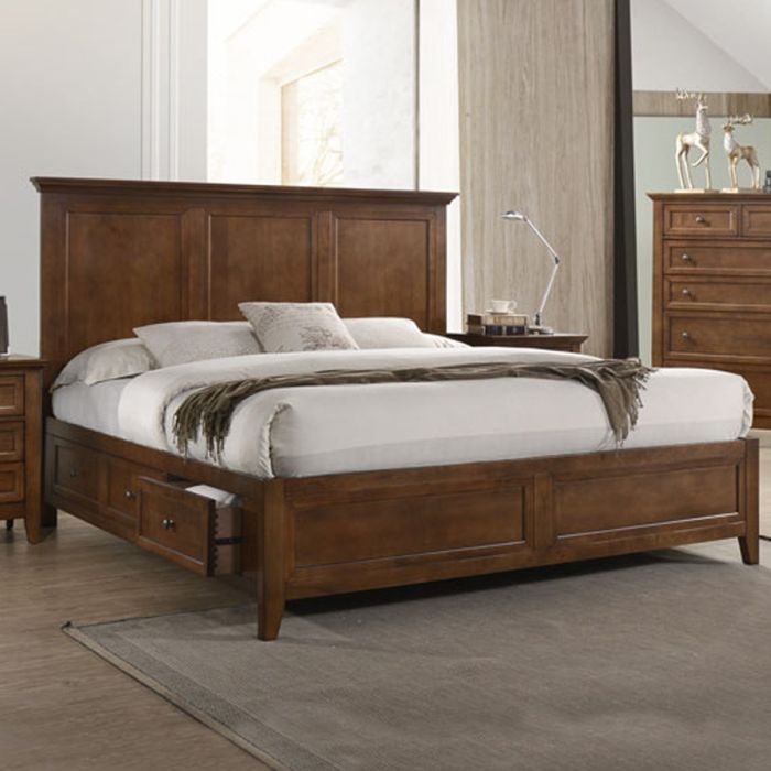 Intercon San Mateo Bed with Headboard, Footboard, and Rails