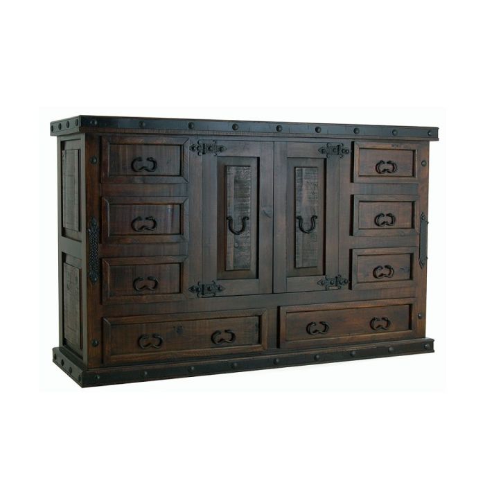 Lone Star Rustic Gran Hacienda Dresser and Mirror