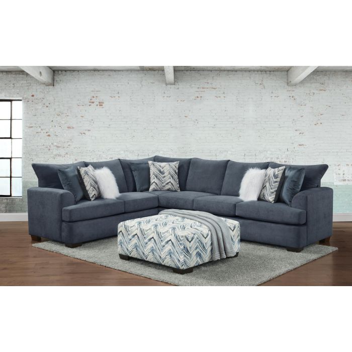 Neo Living Avery Navy Sectional