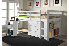 Donco Twin Low Loft Bed With Desk Chest And Bookcase Donco Twin Low Loft Bed With Desk