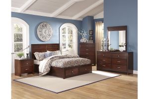 New Classic Kensington Kids Twin 6 Piece Set (Headboard, Footboard, Rails, Dresser, Mirror, and Nightstand)