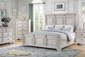 Standard Passages Light Panel 6 Piece Set (Headboard, Footboard, Rails, Dresser, Mirror, and Nightstand)