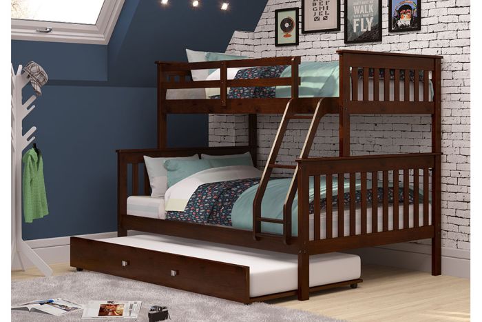 short twin over full bunk bed